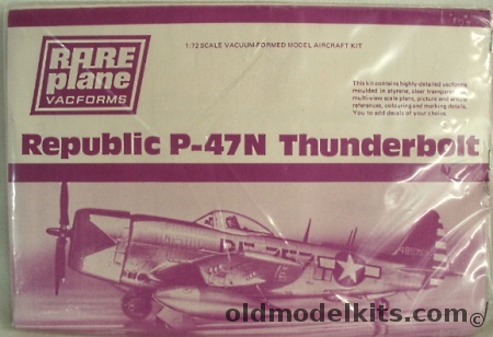 Rareplane 1/72 Republic P-47N plastic model kit